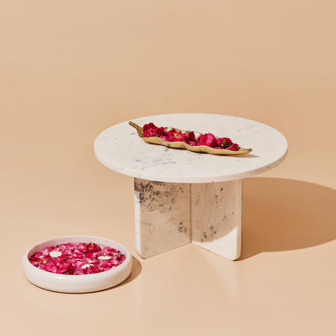 Muun Home Venus White Marble Table