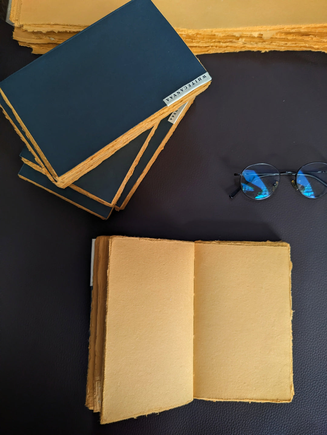 Vintage Art Journal I Brown recycled cotton papers I Sketching Journal