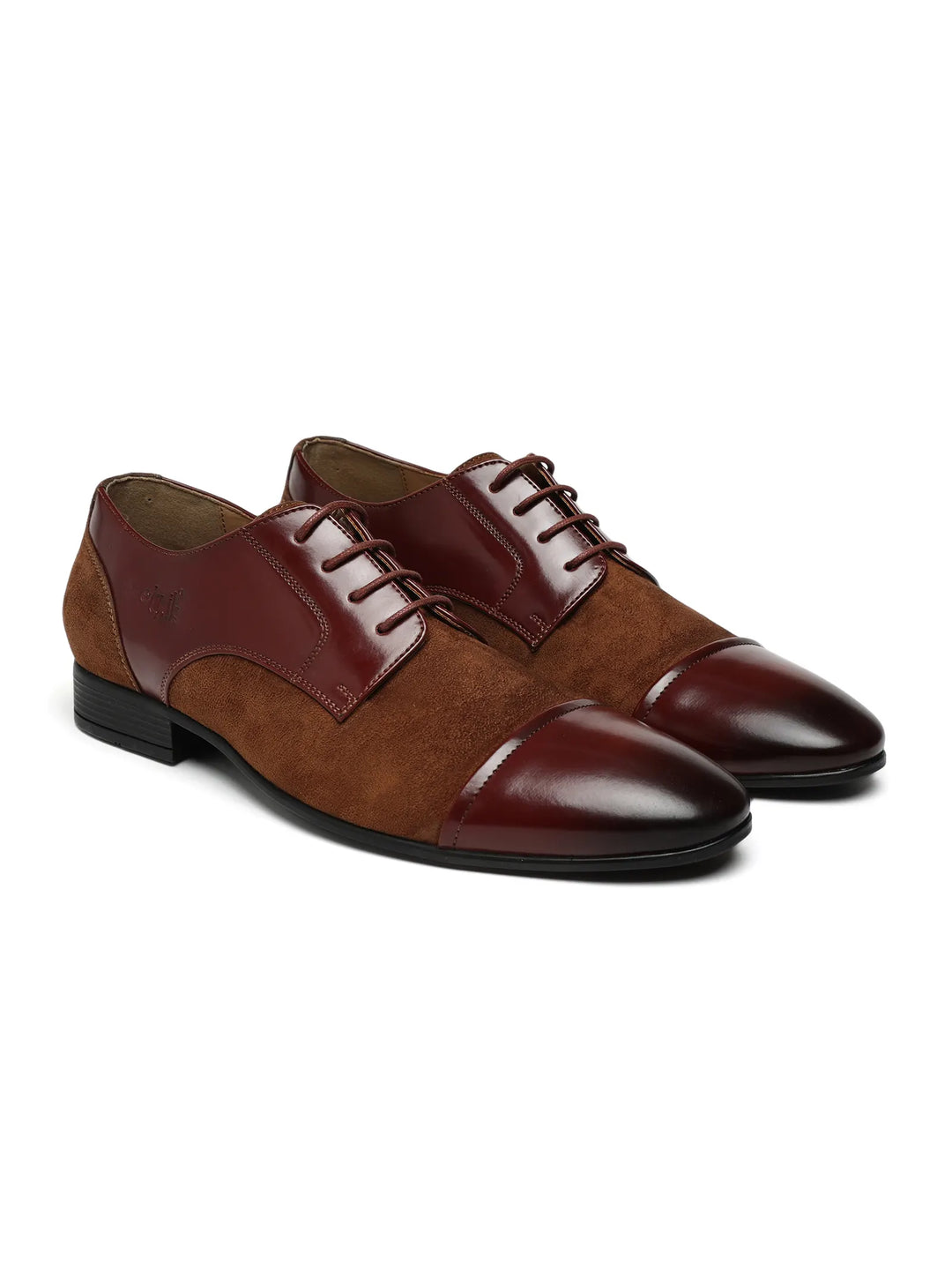 Cap-Toe Brown & Tan  Derby Shoes