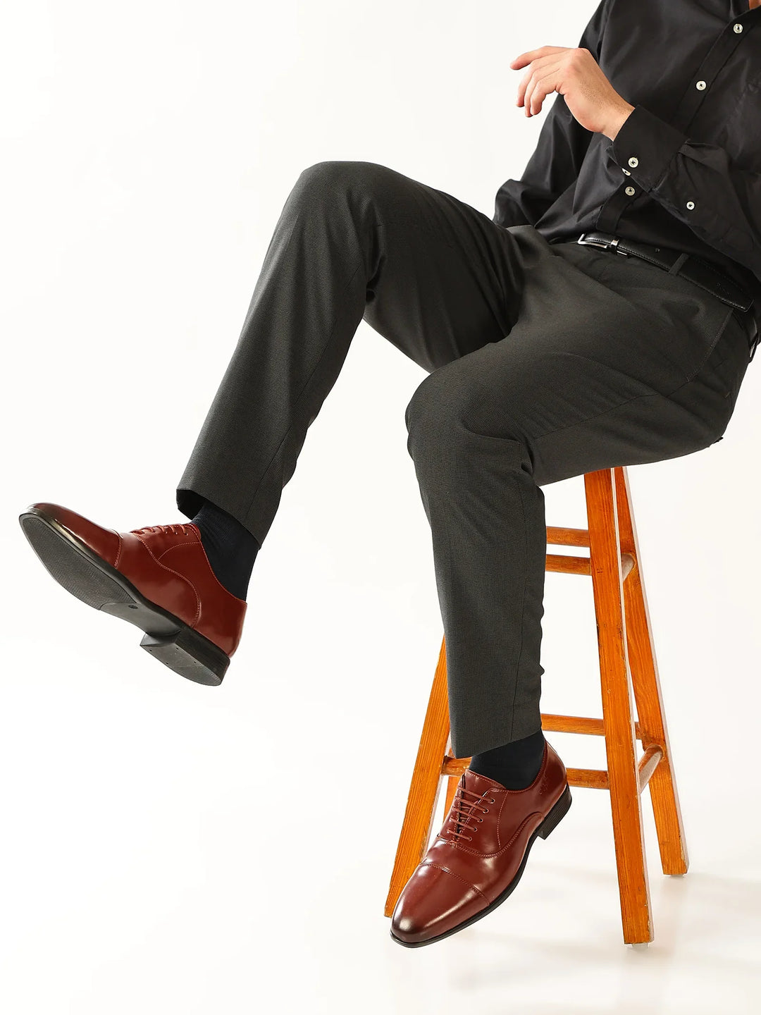 Suit Up Tan  Cap-Toe Oxford Shoes