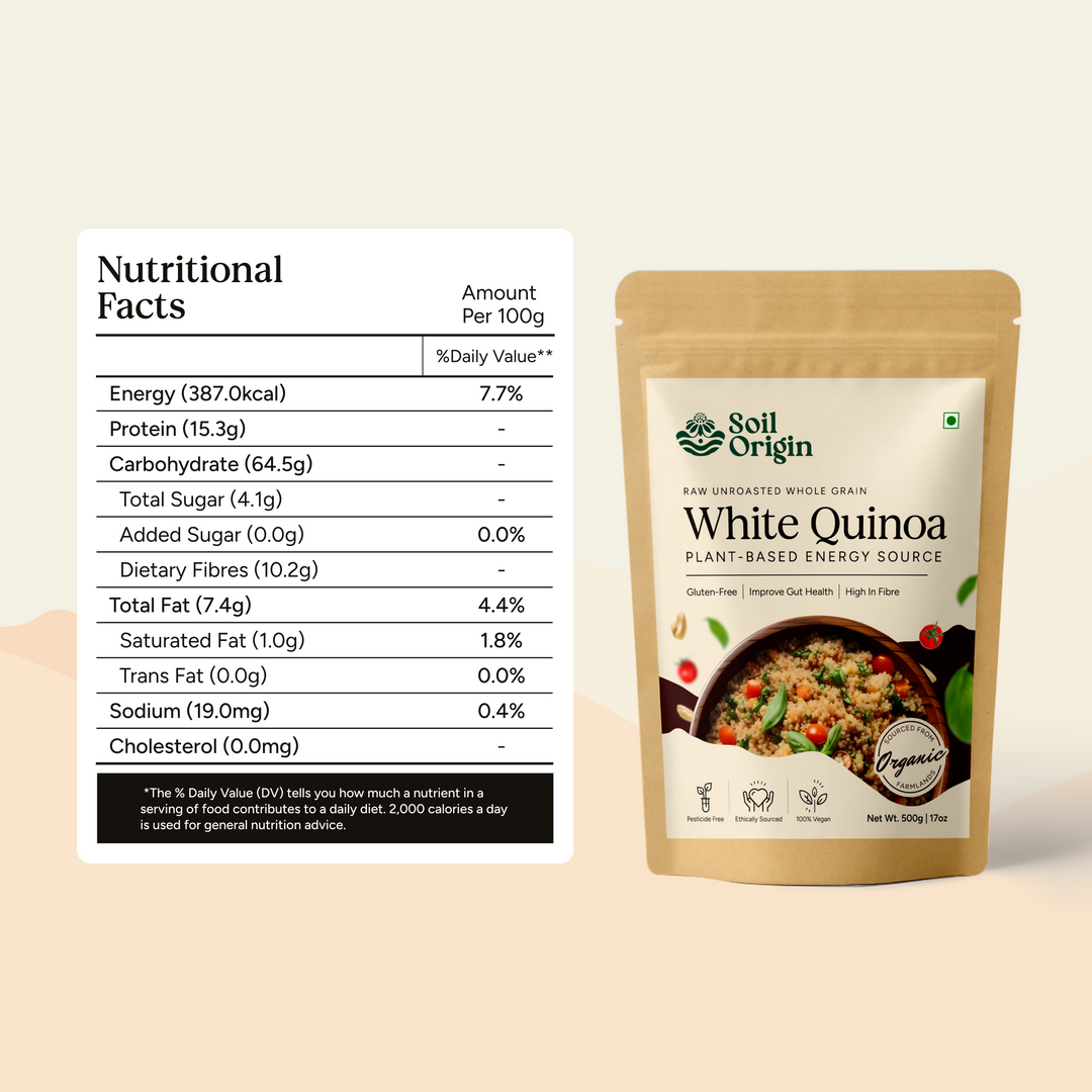 Soil Origin Whole Quinoa - 500 Gm