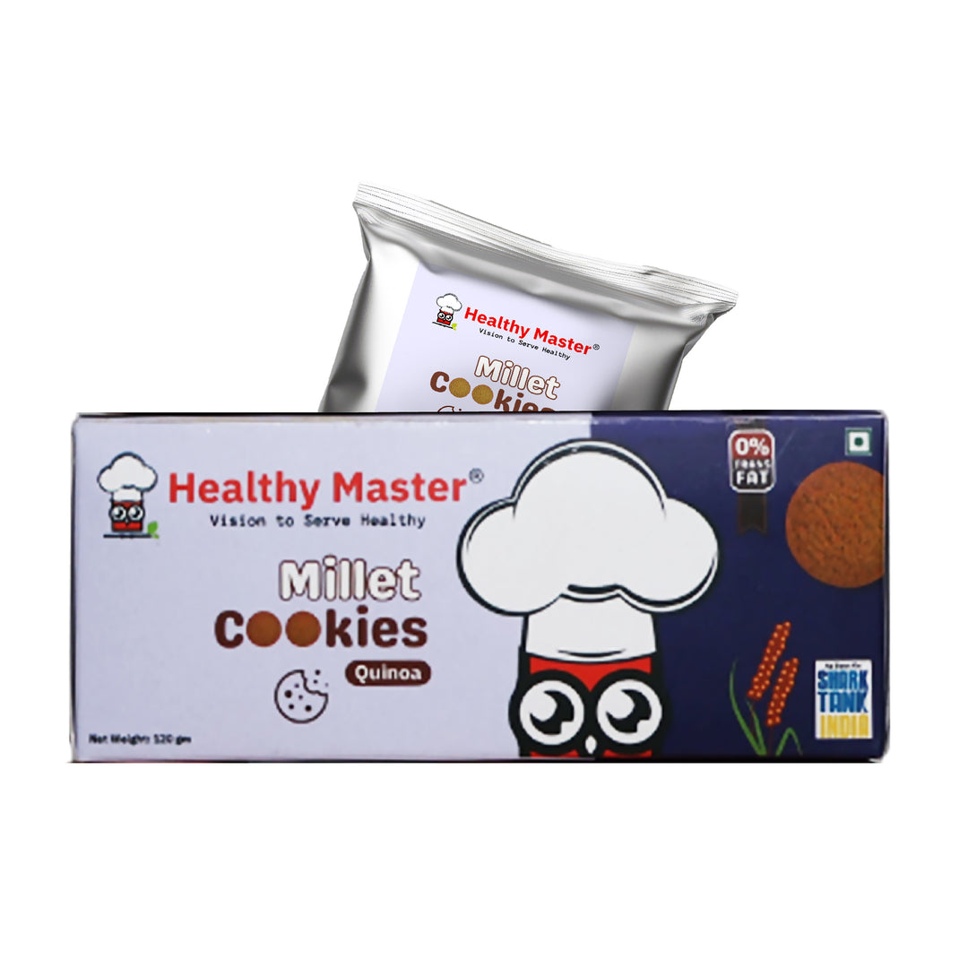 Healthy Master Millet Cookies Duo | Quinoa Millet & Pearl Millet Cookies | 120g Each | Healthy & Guilt-Free