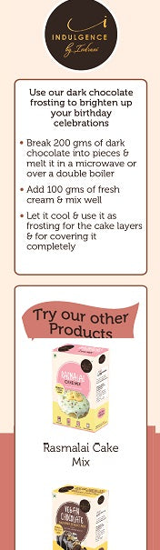 INDULGENCE No Maida Ragi Chocolate Cake Mix - 250 Gms