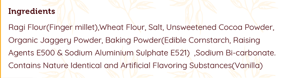 INDULGENCE No Maida Ragi Chocolate Cake Mix - 250 Gms