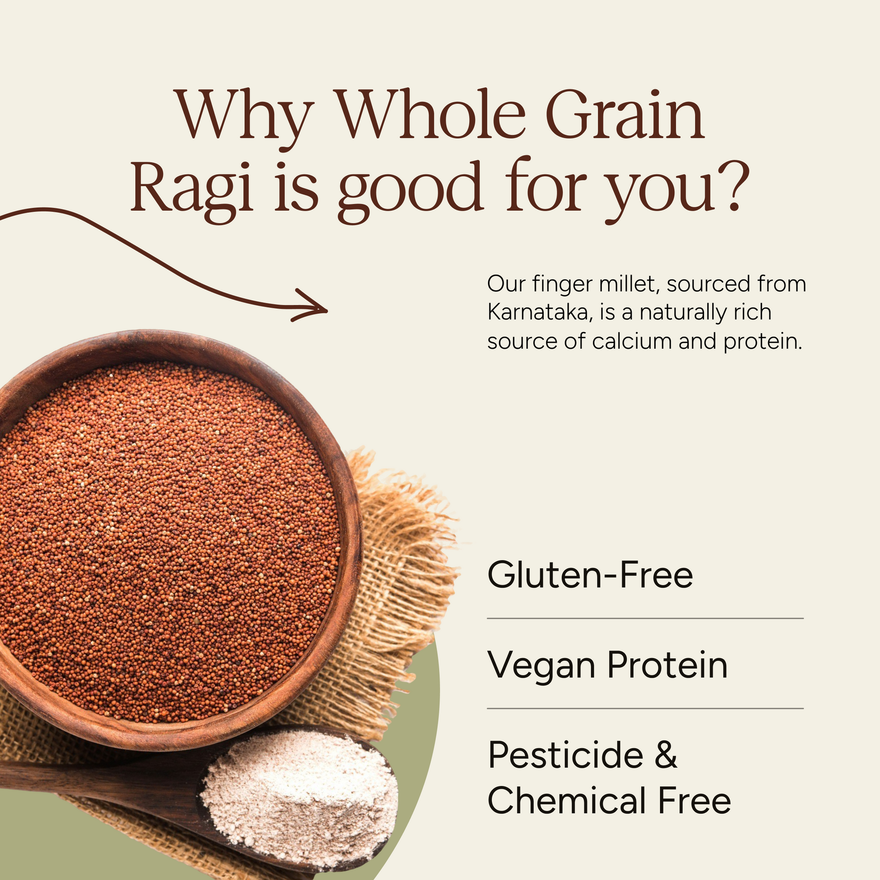Whole Ragi Powder Buy Soil Origin Ragi Whole - 500 Gm (Pack of 2) Online - Suspire