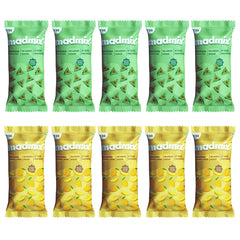 Madmix Assorted Raisins Combo - Paan and Maango 15 Gms Each (Pack of 10)