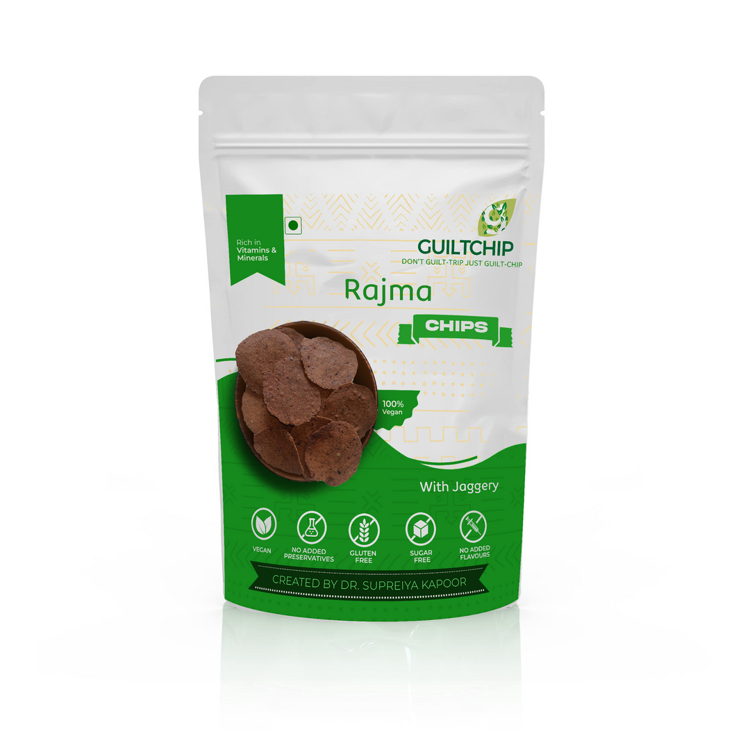 GUILTCHIP Baked Rajma Chips with Jaggery - 150 gm