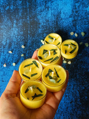 Leaf & Crystal Tealight - Set of 6