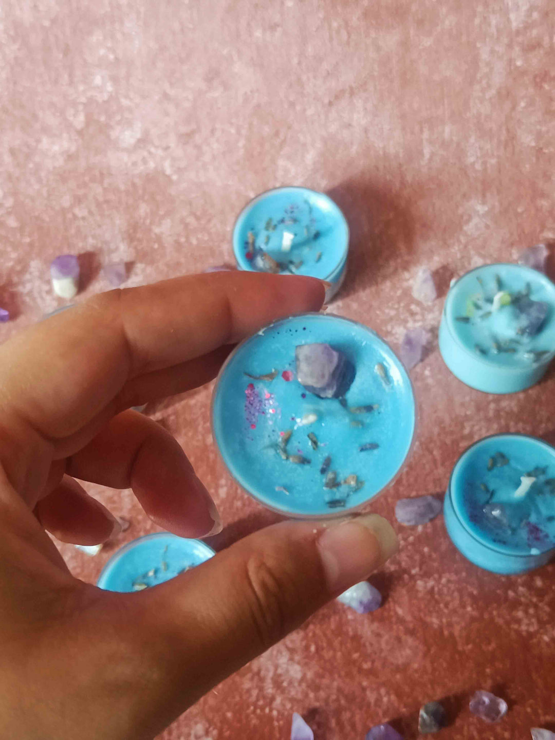 Lavendar Amethyst Tealight - Set of 6