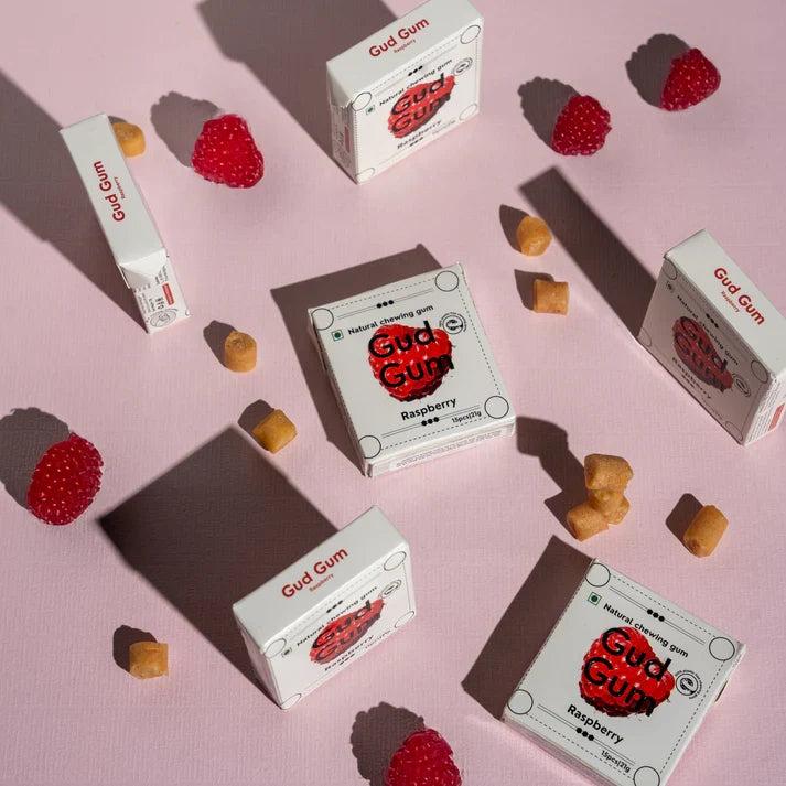 Gud Gum Mixed Berry Chewing Gum | Pack of 4