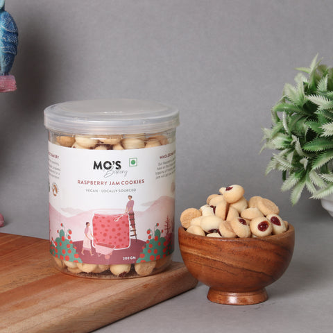 Mo's Bakery Raspberry Jam Cookies vegan 100% natural & preservatives free