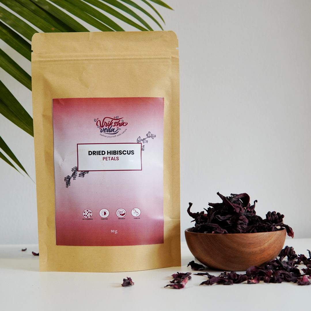 Vriksha Veda Hibiscus Petals | For Skin and Hair Care | 50 grams