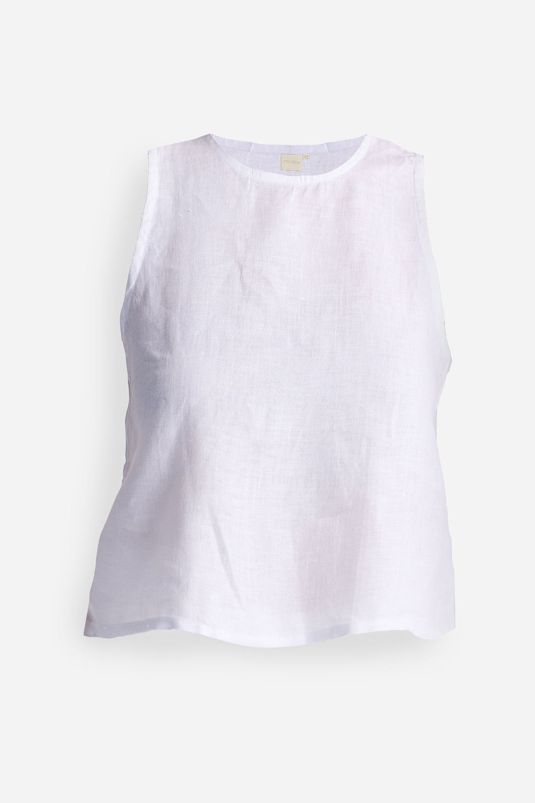 Reistor Button Back Embroidered Crop Top