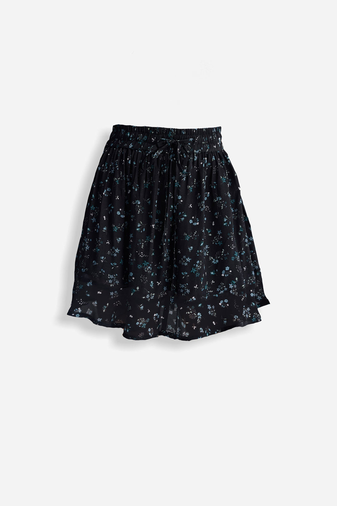 Reistor Drawstring Short Skirt in Florals