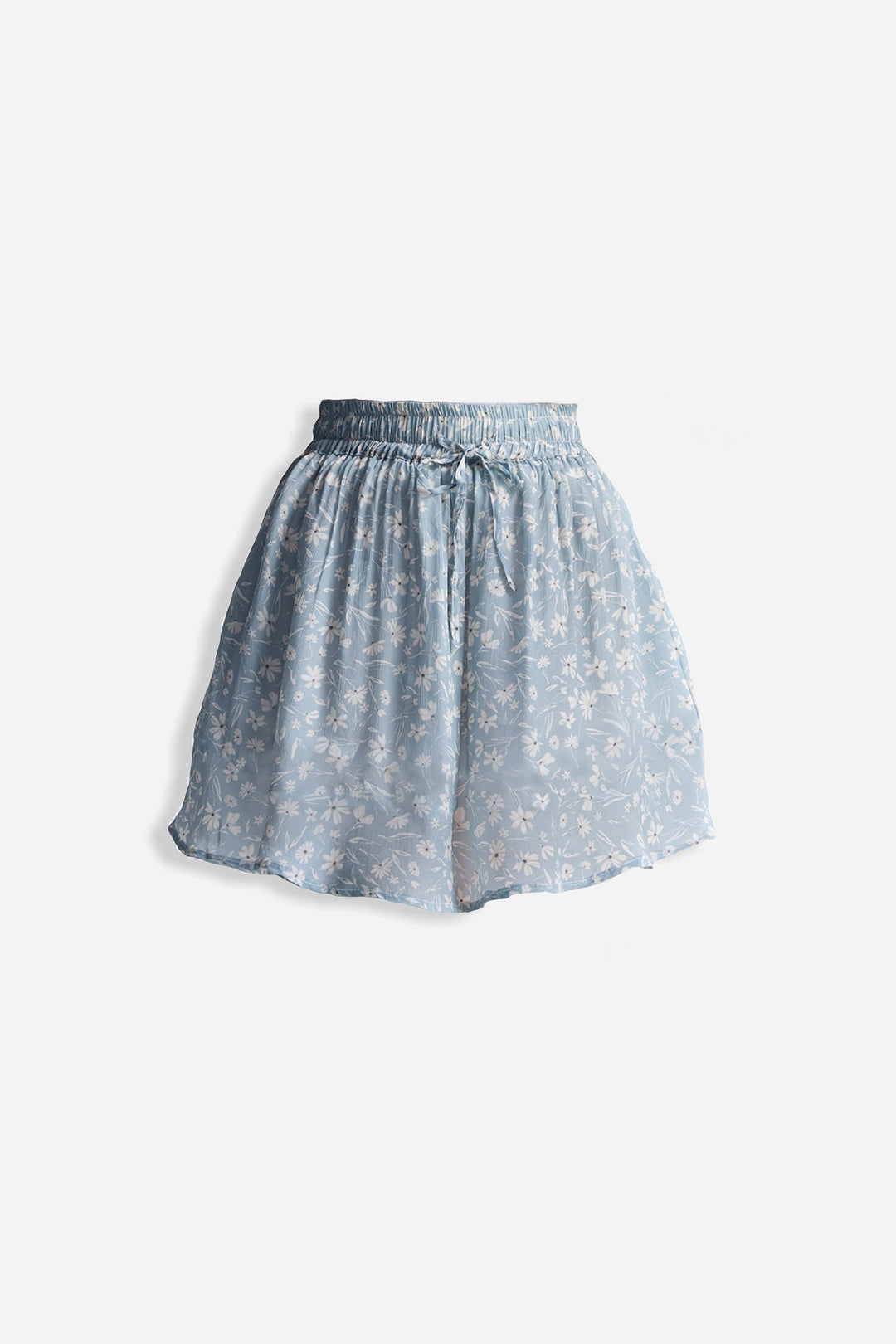 Reistor Drawstring Short Skirt in Florals