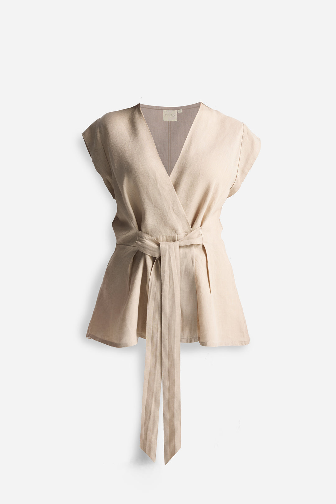 Reistor Power Moves Short Sleeve Top in Neutral Beige | NEW COLLECTION