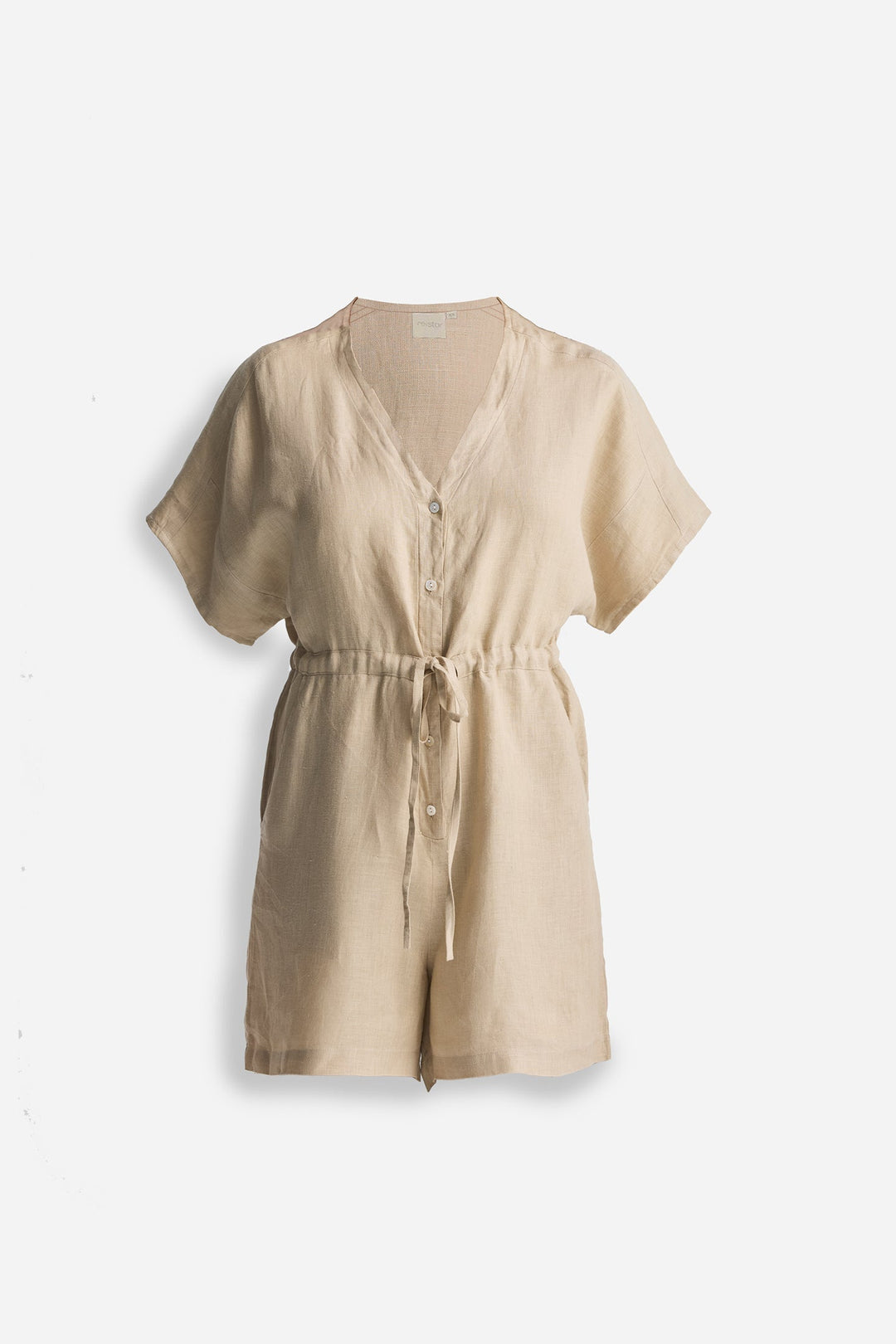 Reistor V neck Drawstring Romper