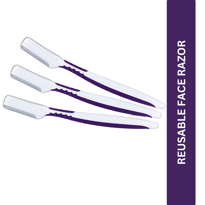Reusable Face Razor for Women Facial Hair - Pack of 3 - Suspire