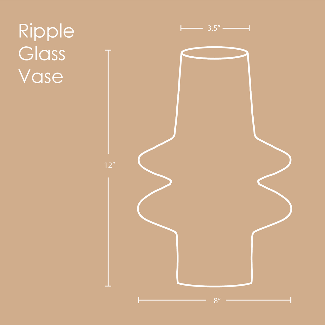 Muun Home Ripple Glass Vase