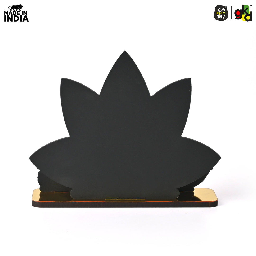 Gift Kya De Saraswati Maa Wooden Table Top | Desk Decor for Wisdom & Knowledge | Gift for Students & Professionals