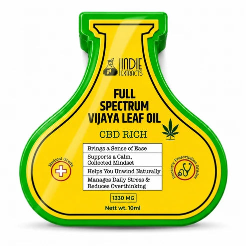 Indie Extracts Full Spectrum Vijaya Leaf Oil | 1330MG | CBD-RICH