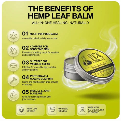 Indie Extracts Hemp Leaf | All-in-One Healing Balm | Lavender