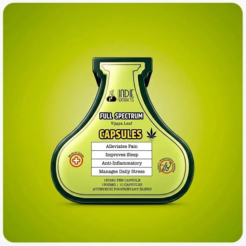 Indie Extracts Full Spectrum Vijaya Leaf Capsules | Pack of 10