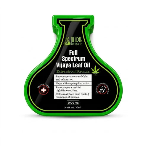 Indie Extracts Day and Night Routine | Full Spectrum Vijaya Leaf Oil | 2000MG + Full Spectrum Vijaya Leaf Oil (CBD-RICH) 1330MG