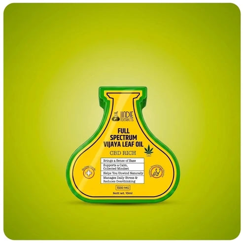Indie Extracts Full Spectrum Vijaya Leaf Oil | 1330MG | CBD-RICH