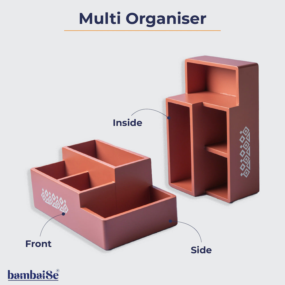 BambaiSe Multi Organiser Amber Orange