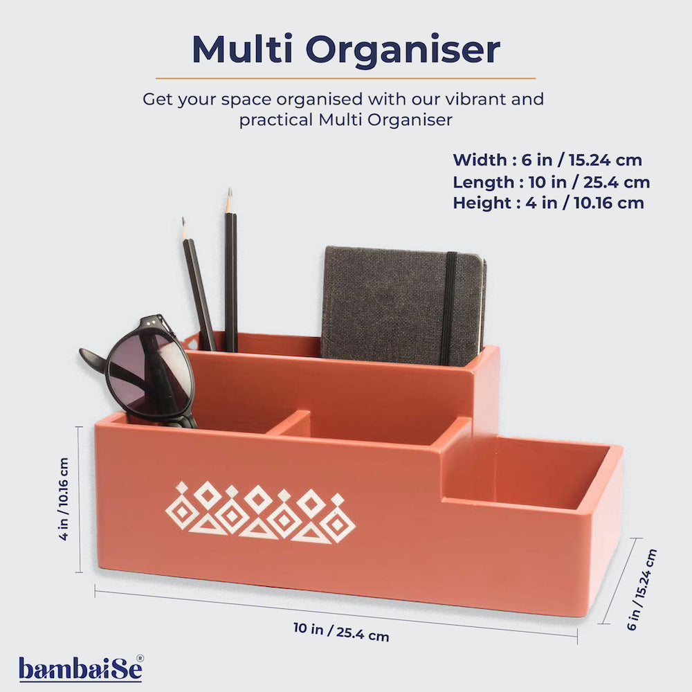 BambaiSe Multi Organiser Amber Orange