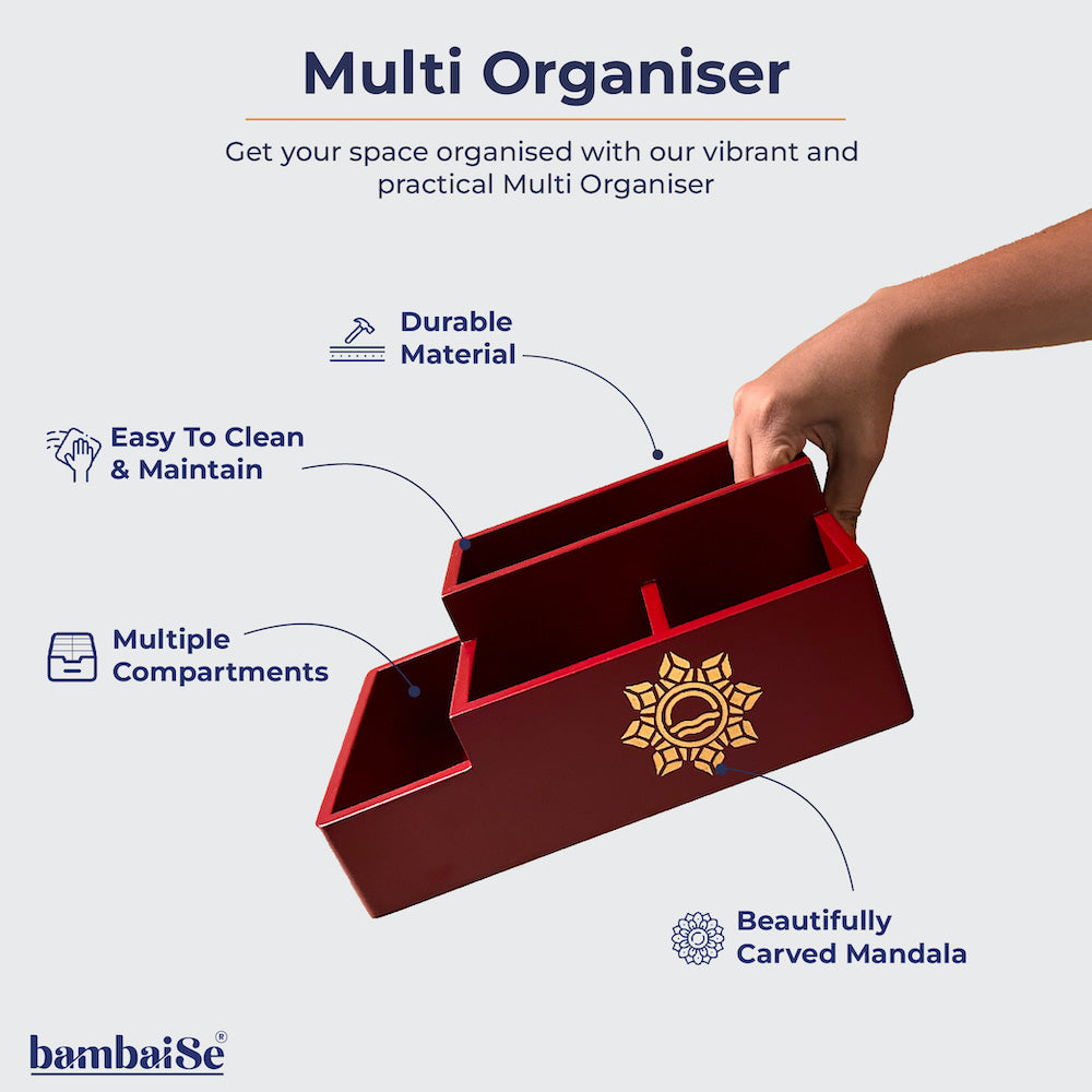 BambaiSe Multi Organiser Amber Orange