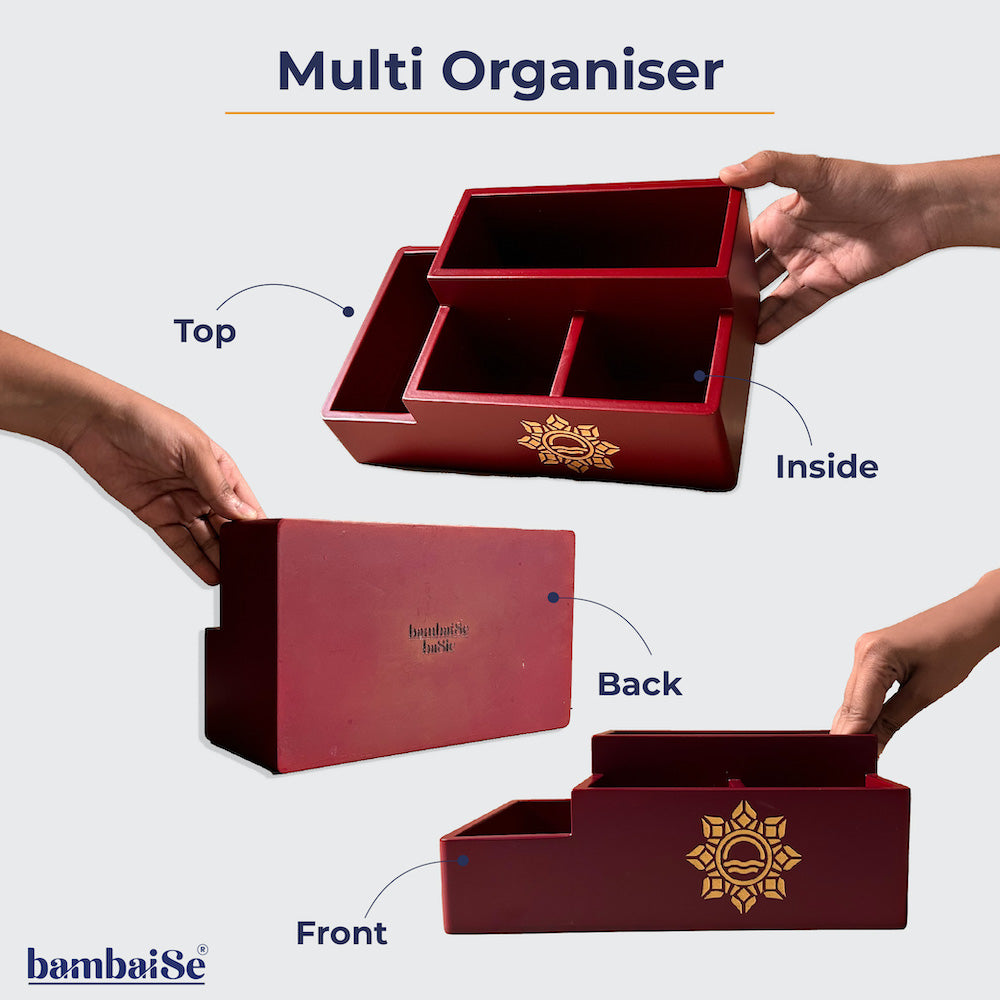 BambaiSe Multi Organiser Amber Orange
