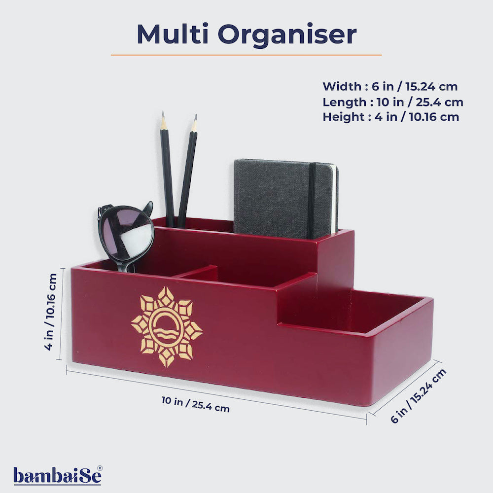BambaiSe Multi Organiser Amber Orange