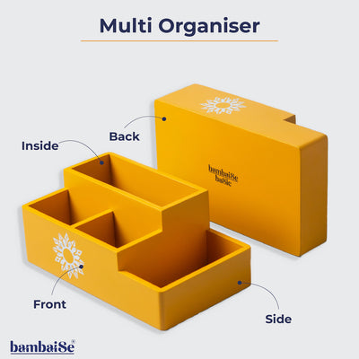 Multi Organiser Amber Orange