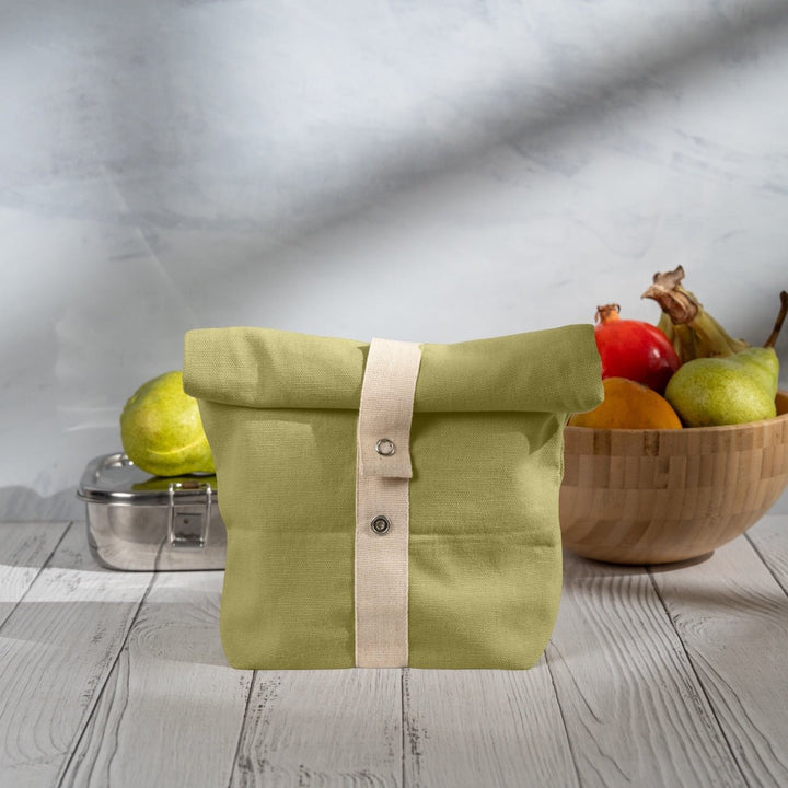 Roll Top Snack Bag in Organic Cotton - Suspire
