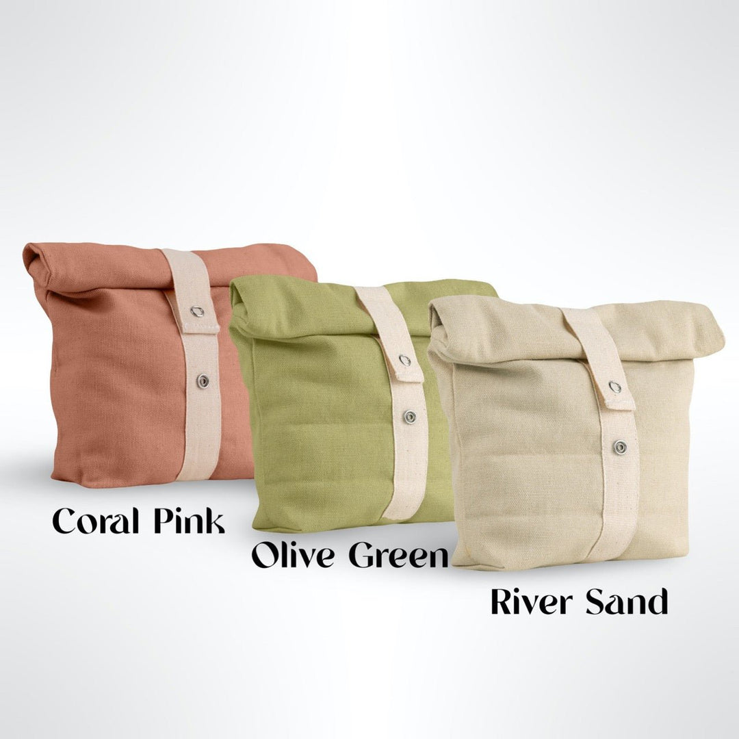 Roll Top Snack Bag in Organic Cotton - Suspire