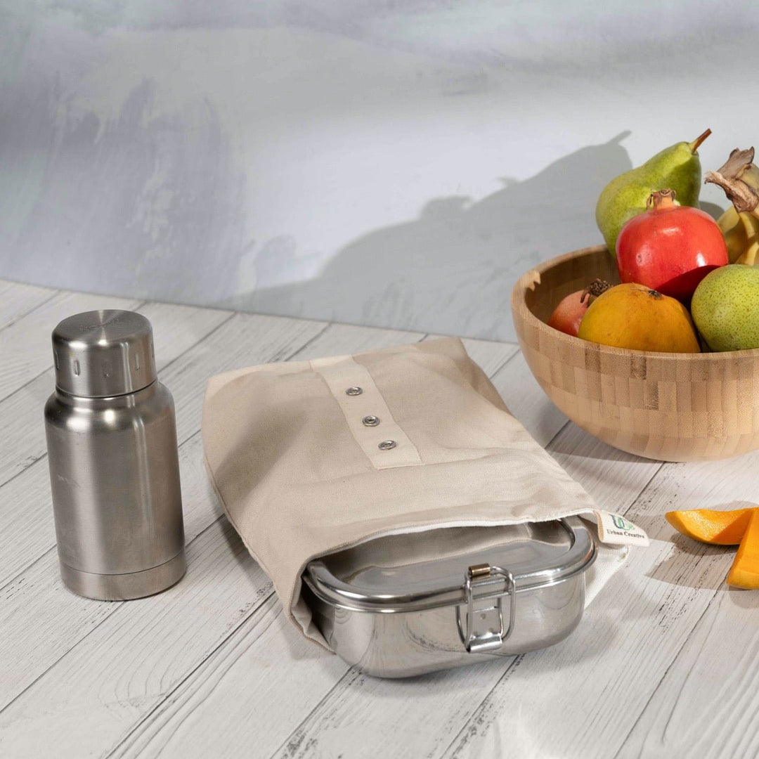Roll Top Snack Bag in Organic Cotton - Suspire