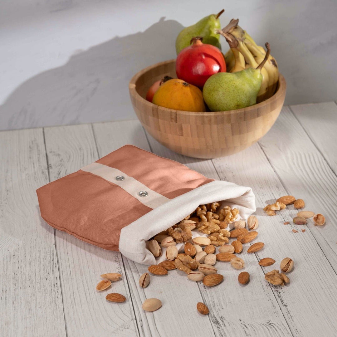 Roll Top Snack Bag in Organic Cotton - Suspire