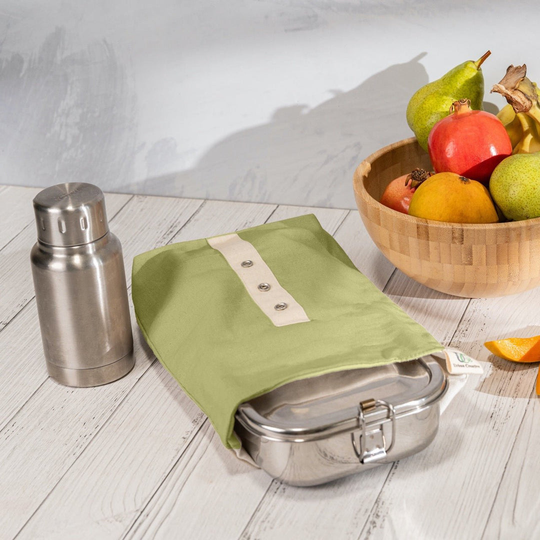 Roll Top Snack Bag in Organic Cotton - Suspire