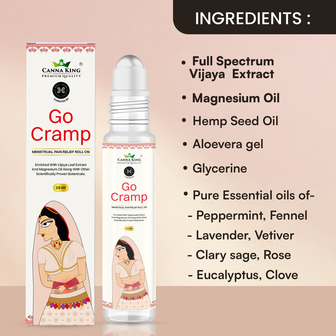Cannaking Go Cramp: Menstrual Pain Relief Roll on- 10ml