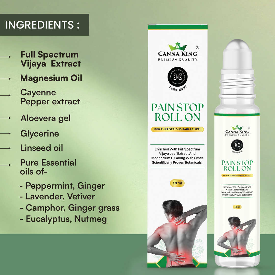 Cannaking Pain Stop Roll on, 10ml: For Ultimate Pain Relief