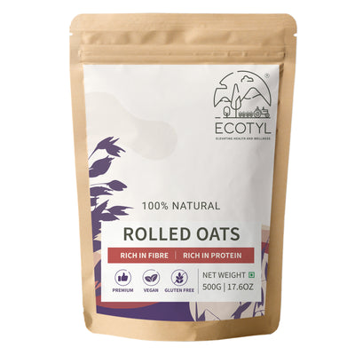 Ecotyl Rolled Oats | Gluten Free | Breakfast Cereal | 500g