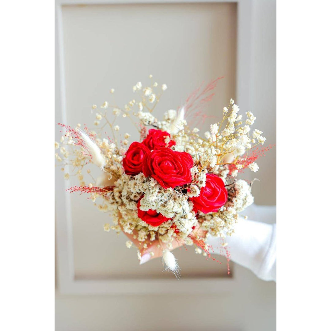 Romantic Essence Dried Flower Bunch | Valentine Gift Floral Decor