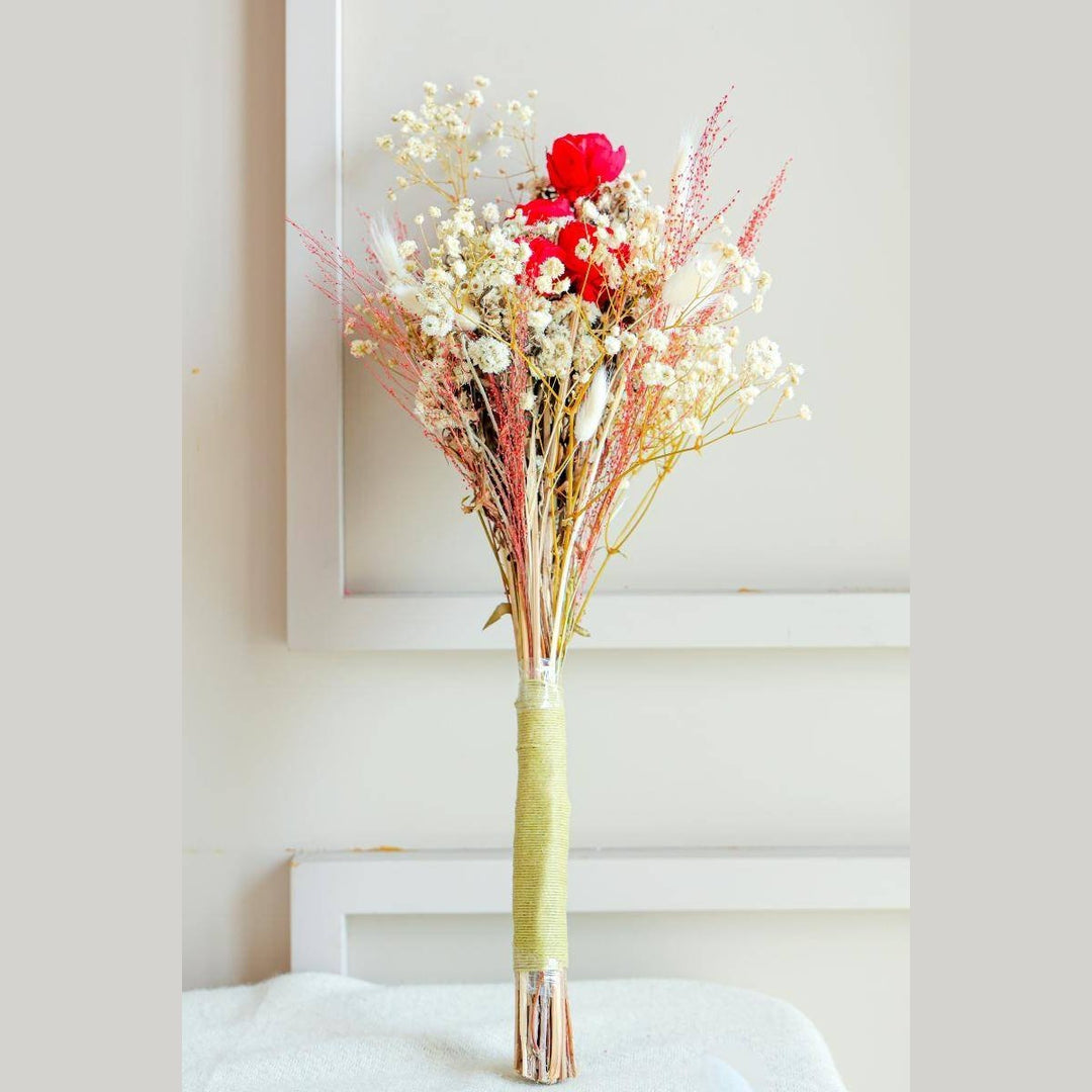 Romantic Essence Dried Flower Bunch | Valentine Gift Floral Decor