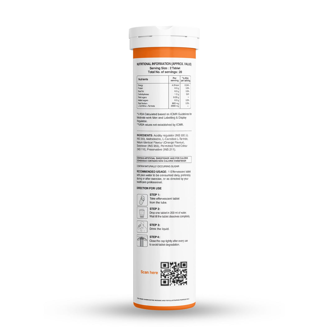 L-Carnitine L-Tartrate Effervescent Tablets  Fat Metabolism & Energy