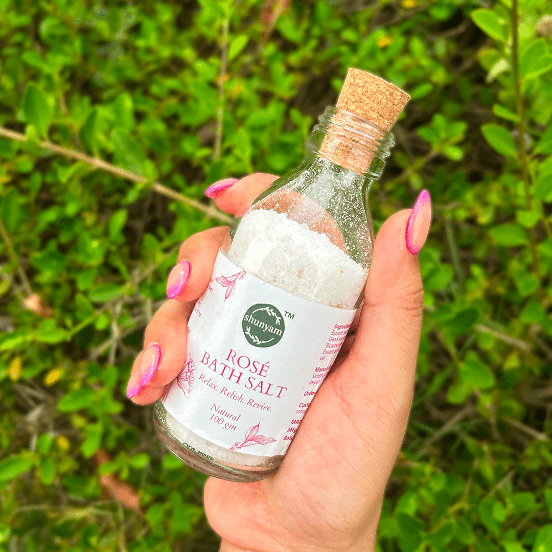 Rose Bath Salt for Muscle Relaxation and Aroma Therapy - Suspire