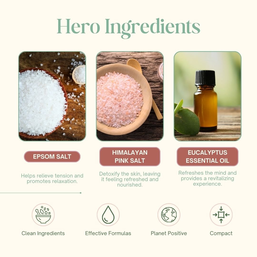 Rose Bath Salt for Muscle Relaxation and Aroma Therapy - Suspire