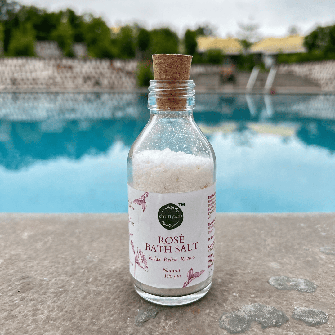 Rose Bath Salt for Muscle Relaxation and Aroma Therapy - Suspire