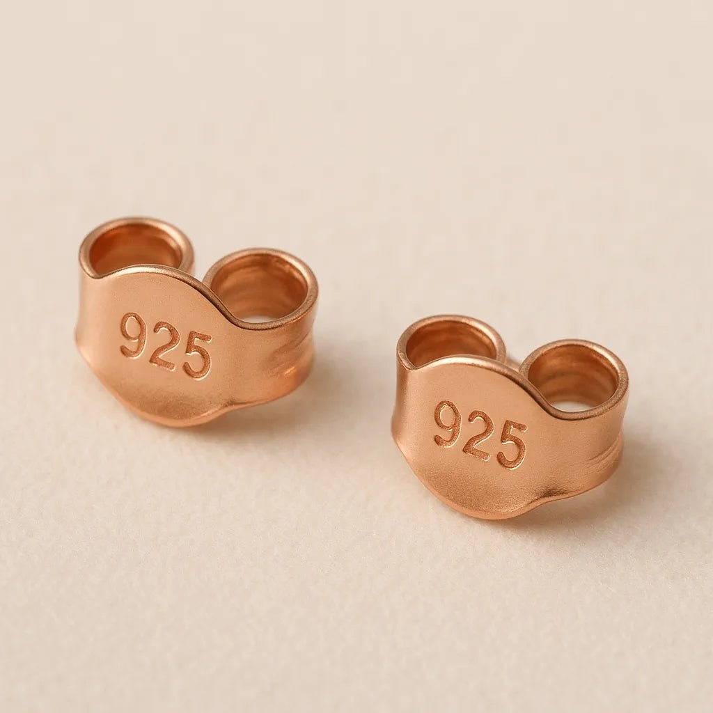 Rose Gold Evil Eye Earrings - Suspire